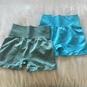 Two pairs of workout shorts